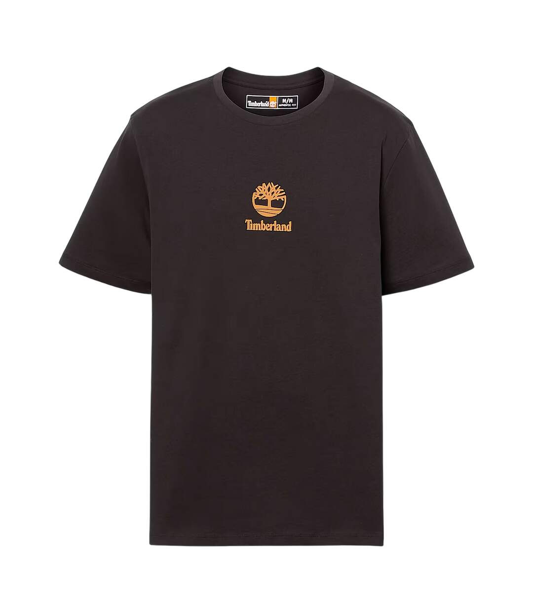 Mens Stacked Logo T-shirt Black Timberland-2