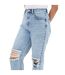 Womens/ladies Mom Jeans Light Blue I Saw It First-4