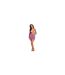 Womens/ladies Mesh Long-sleeved Mini Dress Multicoloured Missy Empire-1