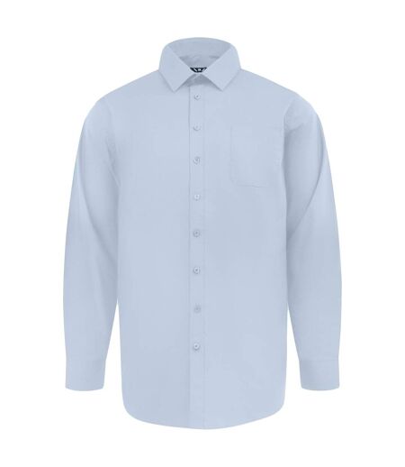 D555 Chemise Extensible Manches Longues Oliver Homme Bleu Ciel Duke