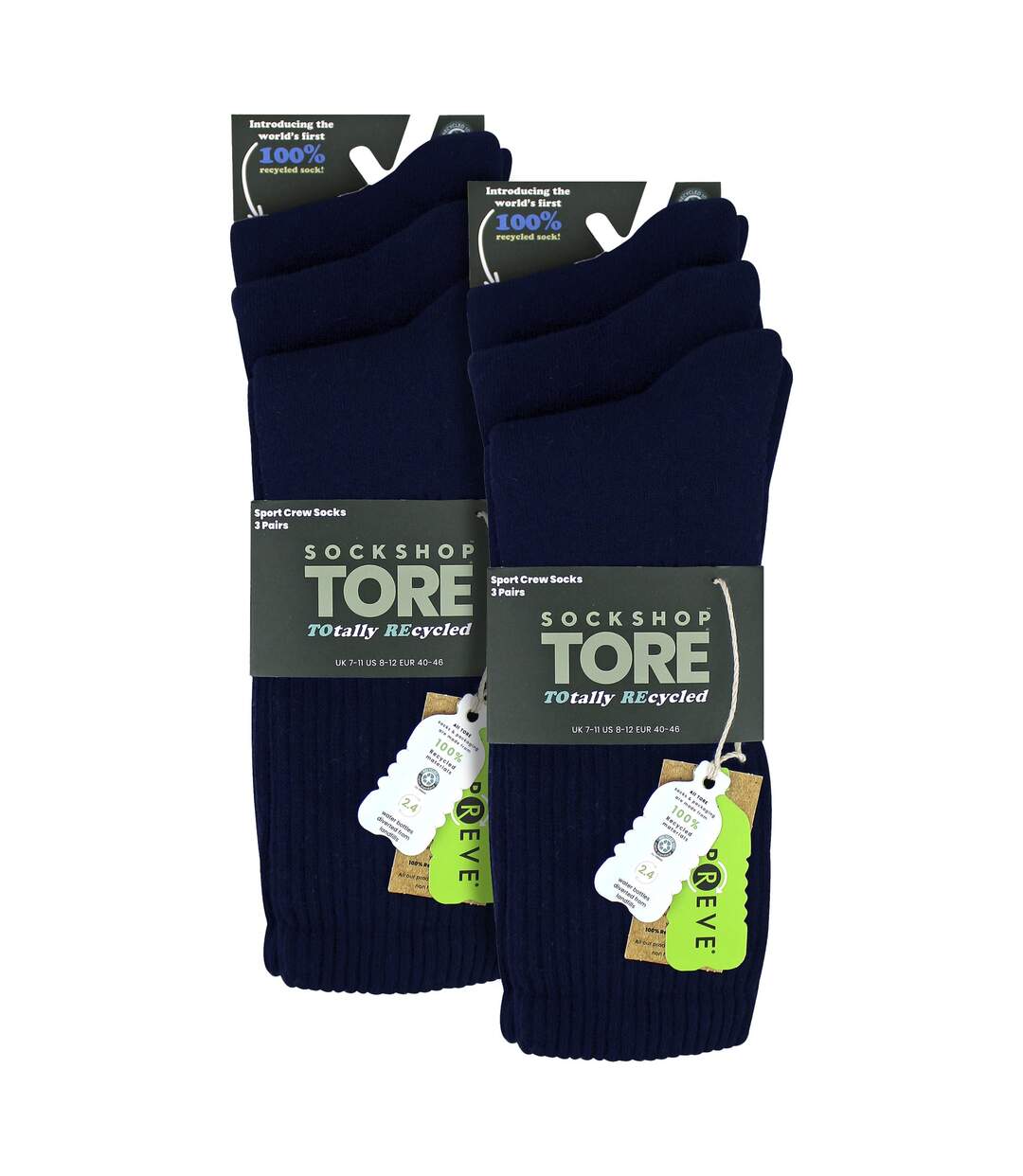 6 Pack Mens Plain Crew Sport Socks - Soft Cotton Everyday Athletic Socks-2