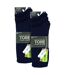 6 Pack Mens Plain Crew Sport Socks - Soft Cotton Everyday Athletic Socks-2