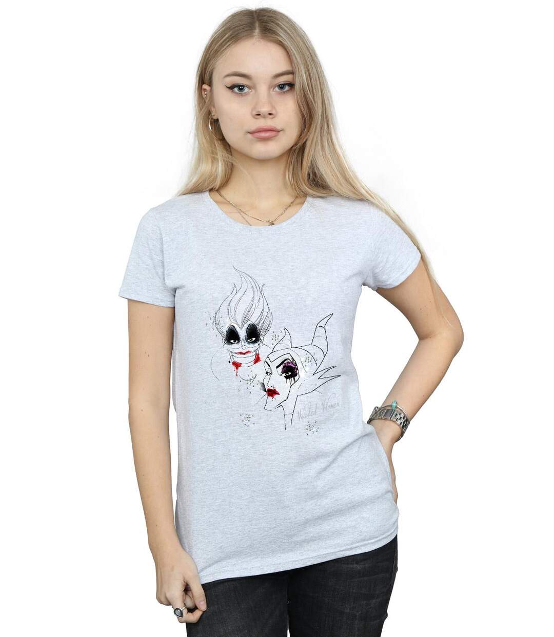 Disney - T-shirt WICKED - Femme (Gris chiné) - UTBI1380-2