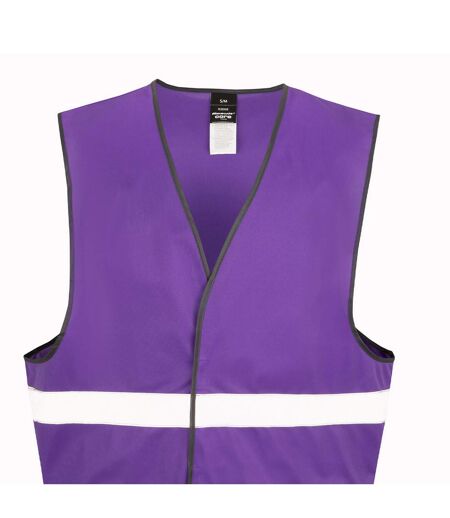 Gilet haute visibilité core enhanced adulte violet SAFE-GUARD by Result