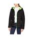 Result Urban Womens/Ladies Snowbird Hooded Jacket (Black/Lime Green) - UTBC3254-1