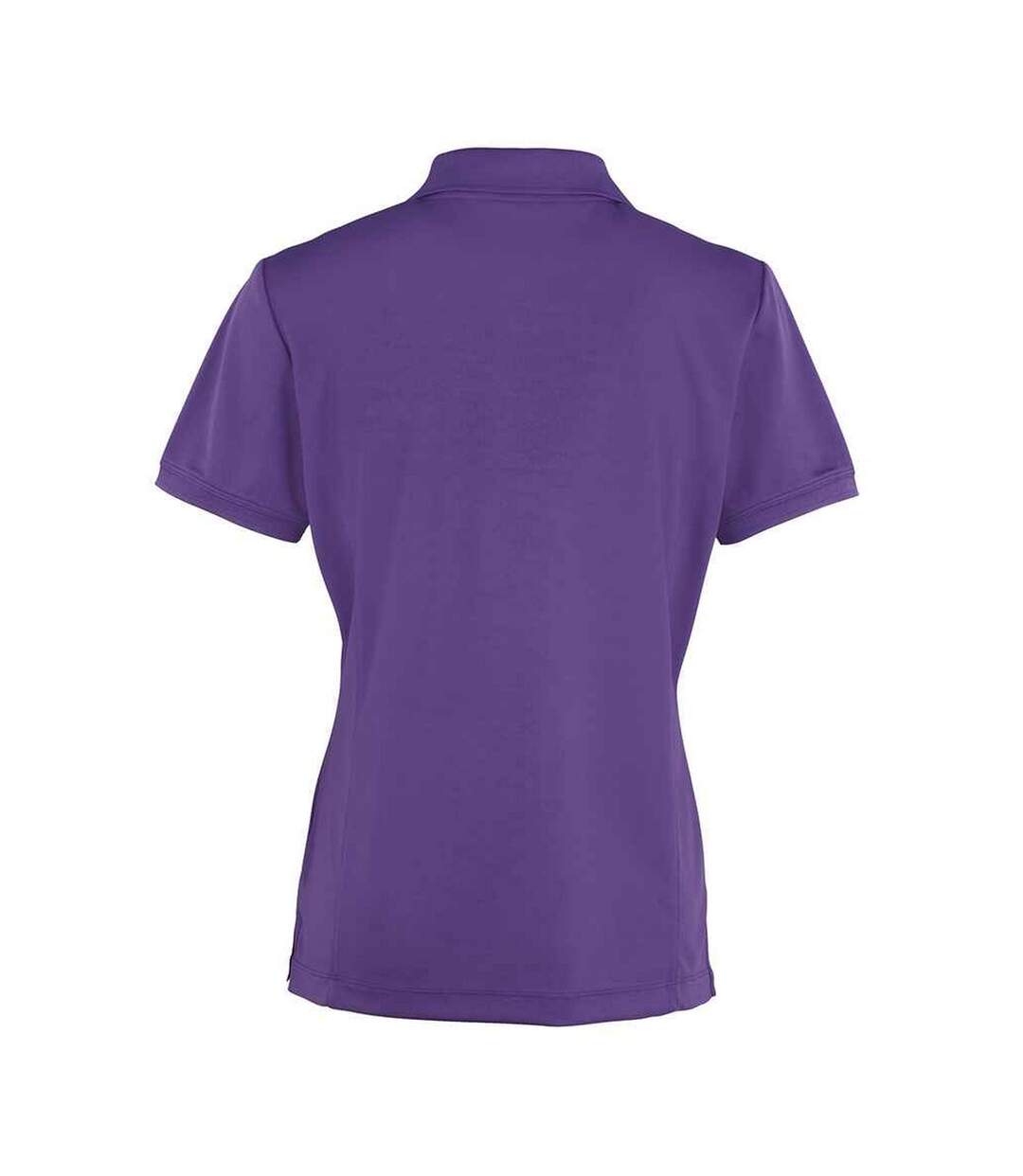 Polo coolchecker femme violet Premier