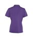 Polo coolchecker femme violet Premier