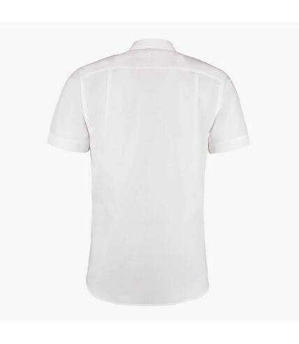 Kustom Kit Mens Premium Non Iron Short Sleeve Shirt (White) - UTBC596