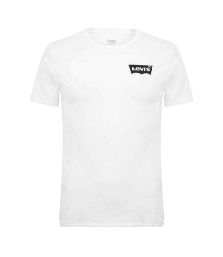 Mens Logo Cotton Regular T-shirt White Levis