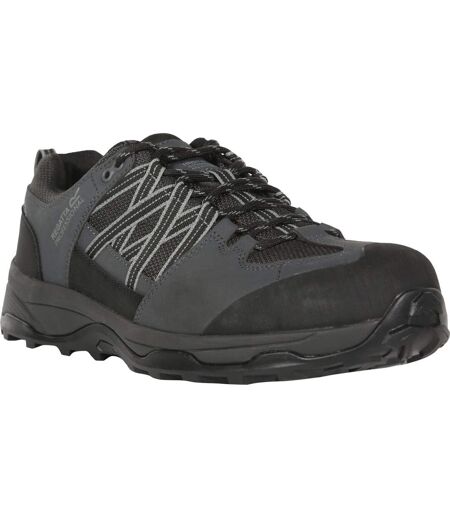 Baskets De Sécurité Homme Noir Gris Foncé Regatta Professional