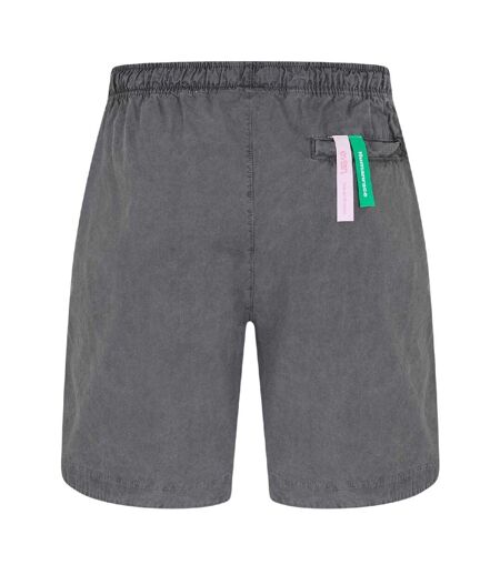 Mens Fleece Relaxed Fit Shorts Gull Grey Humanrace