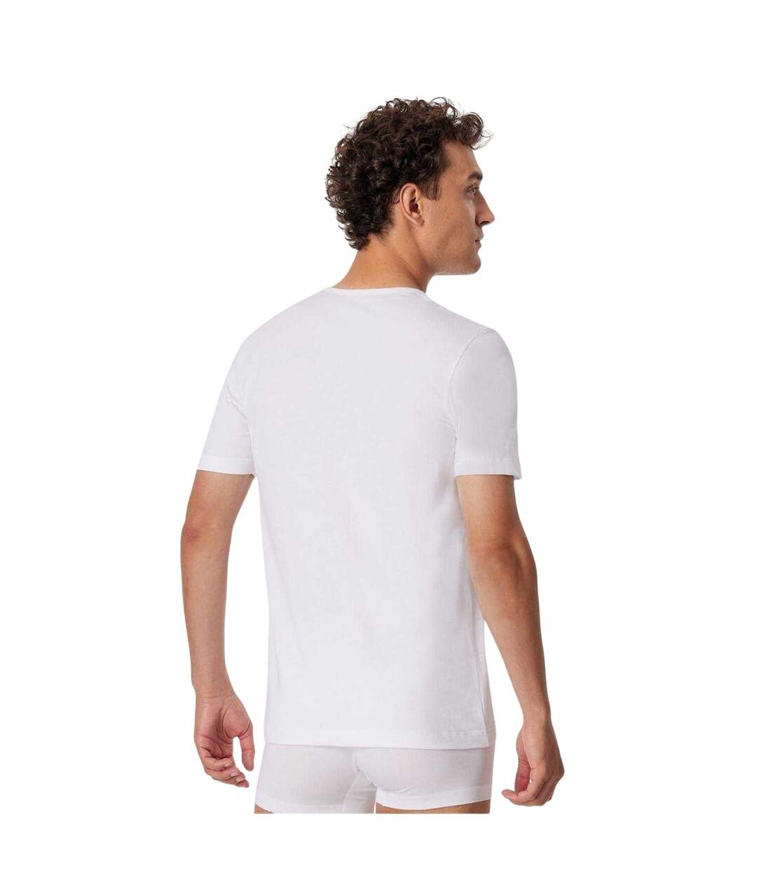 Lot De 2  T-shirts Homme Blanc Schiesser-3