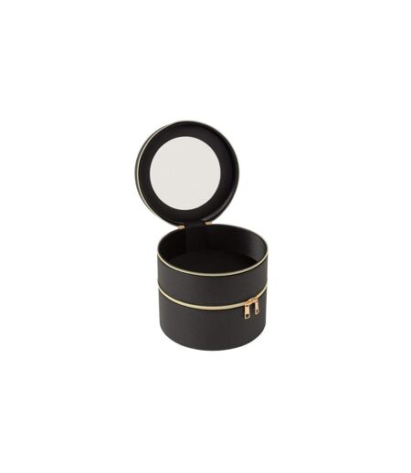 Boîte Ronde Pour Cosmétiques Ericka 19cm Noir