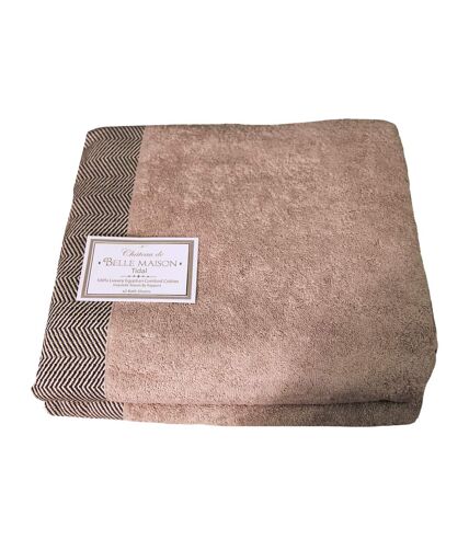 Rapport Tidal Towel Bale Set (Pack of 2) (Natural) (90cm x 140cm) - UTAG1913