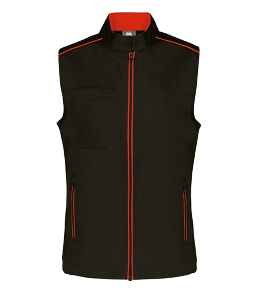 Gilet sans manches DayToDay - Femme - WK6149 - noir et rouge