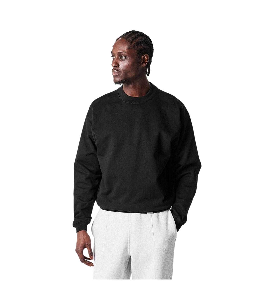 Mens Initial Crew Neck Sweatshirt Black Represent-4