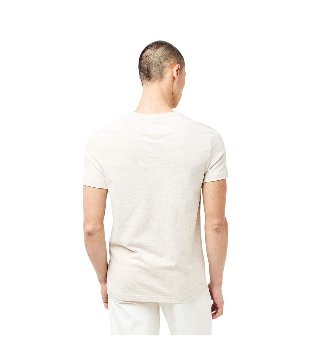T-shirt Motif/style Logo Sur Poitrine Femme Beige Avoine Tommy Hilfiger-2