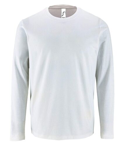 T-shirt manches longues pour homme - 02074 - blanc