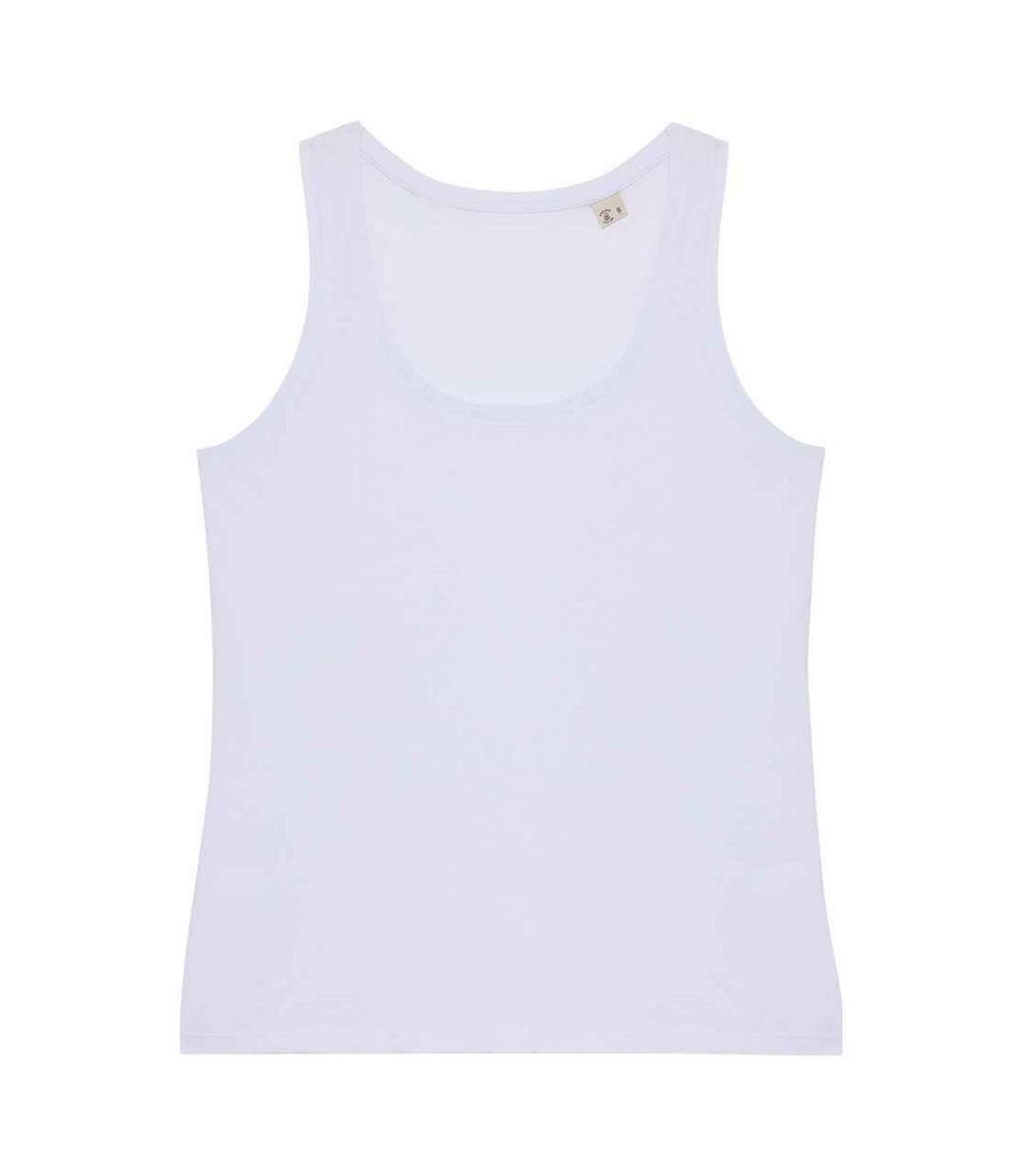 Womens/ladies tank top white Native Spirit-1