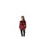 Womens/ladies Gold Detail Belt Long-sleeved Top Wine Ax-1