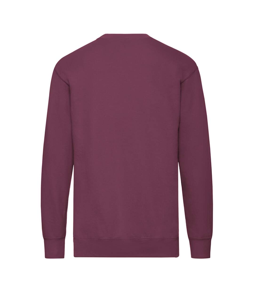 Sweat Manches Cousues Adulte Bordeaux Chiné Fruit Of The Loom-2