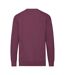 Sweat Manches Cousues Adulte Bordeaux Chiné Fruit Of The Loom-2