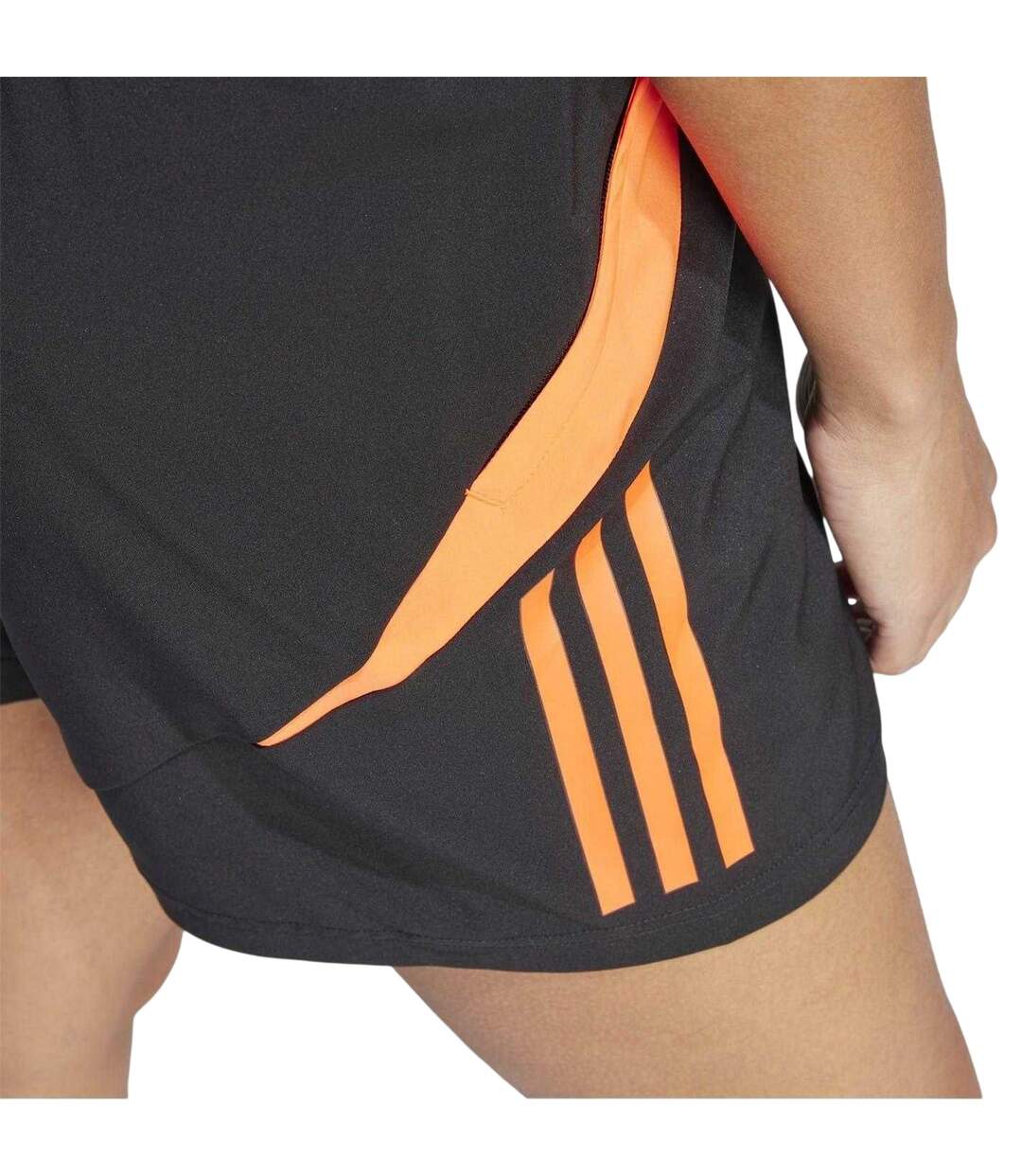 Short De Foot Tiro Femme Noir Orange Adidas-4