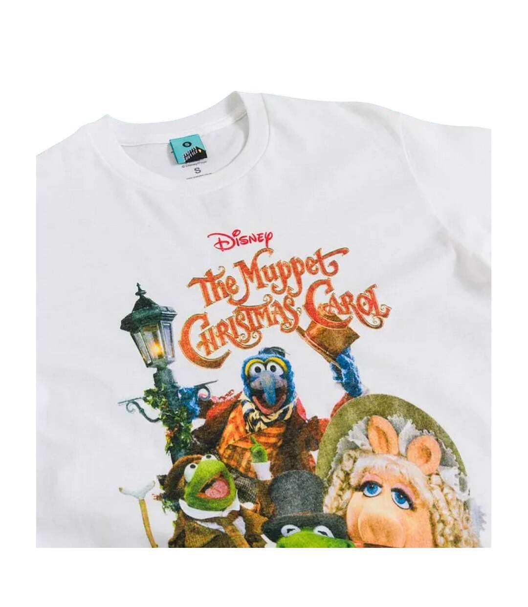 T-shirt Adulte Blanc The Muppets Christmas Carol-3