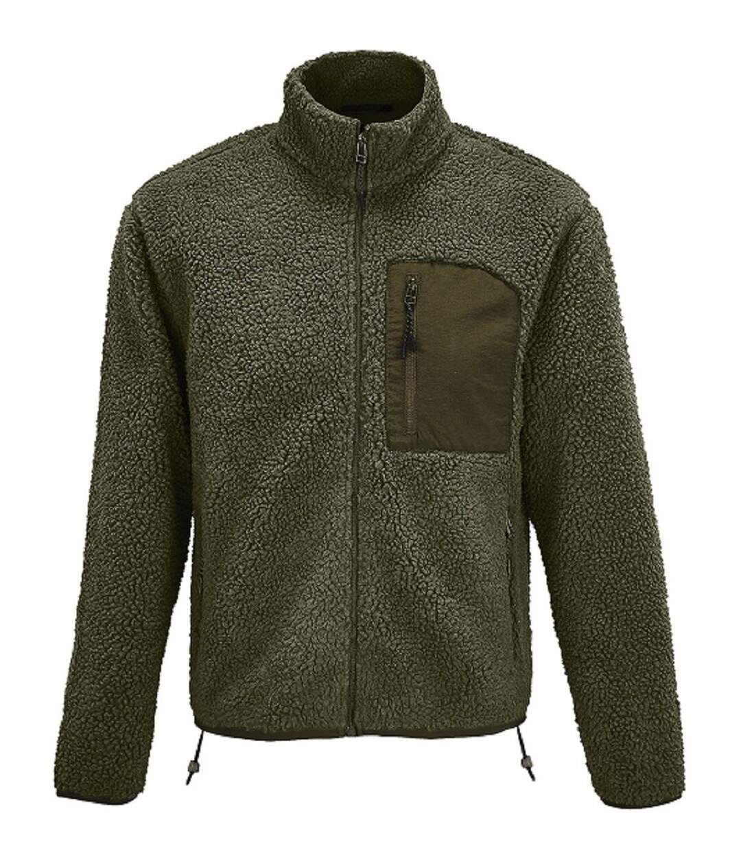 Blouson sherpa - Unisexe - 04042 - vert army-1