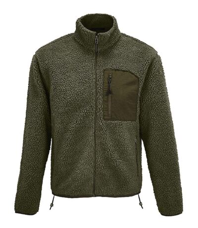 Blouson sherpa - Unisexe - 04042 - vert army