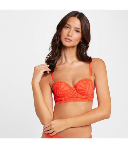 Soutien-gorge ampliforme coques moulées orange Salomé