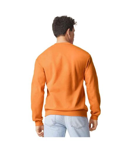 Mens softstyle midweight sweatshirt tangerine Gildan