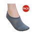 Pack of 3  Womens/ladies trainer socks  grey Couture-1