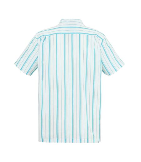 Mens Hadlin Shirt White Nordic Blue Regatta
