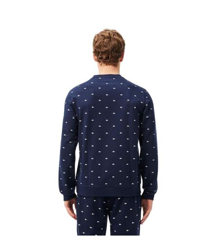 Sweat Détente Style Logo Homme Bleu Marine Blanc Lacoste