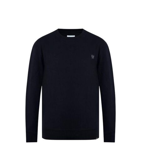 Mens Logo Regular Sweater Top Black Firetrap