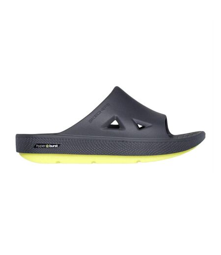 Claquettes Homme Anthracite Vert Skechers