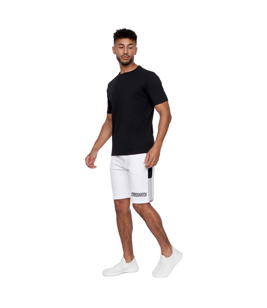 Short cramsures homme blanc Crosshatch-4