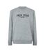 Sweat Motif/style Logo Brodé Belvue Homme Gris Chiné Jack Wills-2