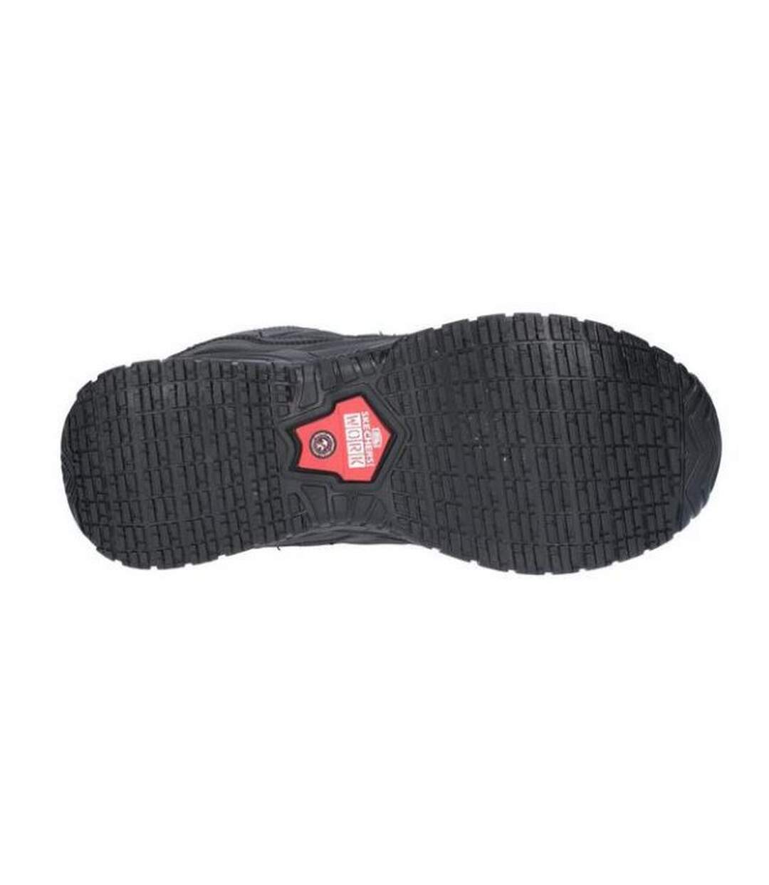 Mens Soft Stride Work Trainer Black Skechers-4