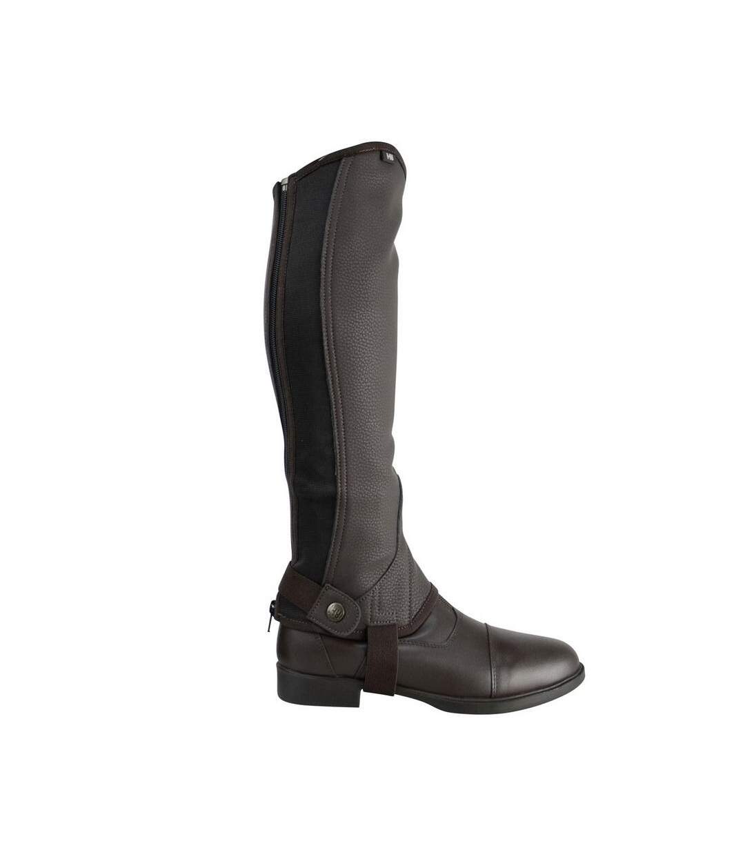 Demi-jambières En Cuir Combi Adulte Marron HyLAND-2