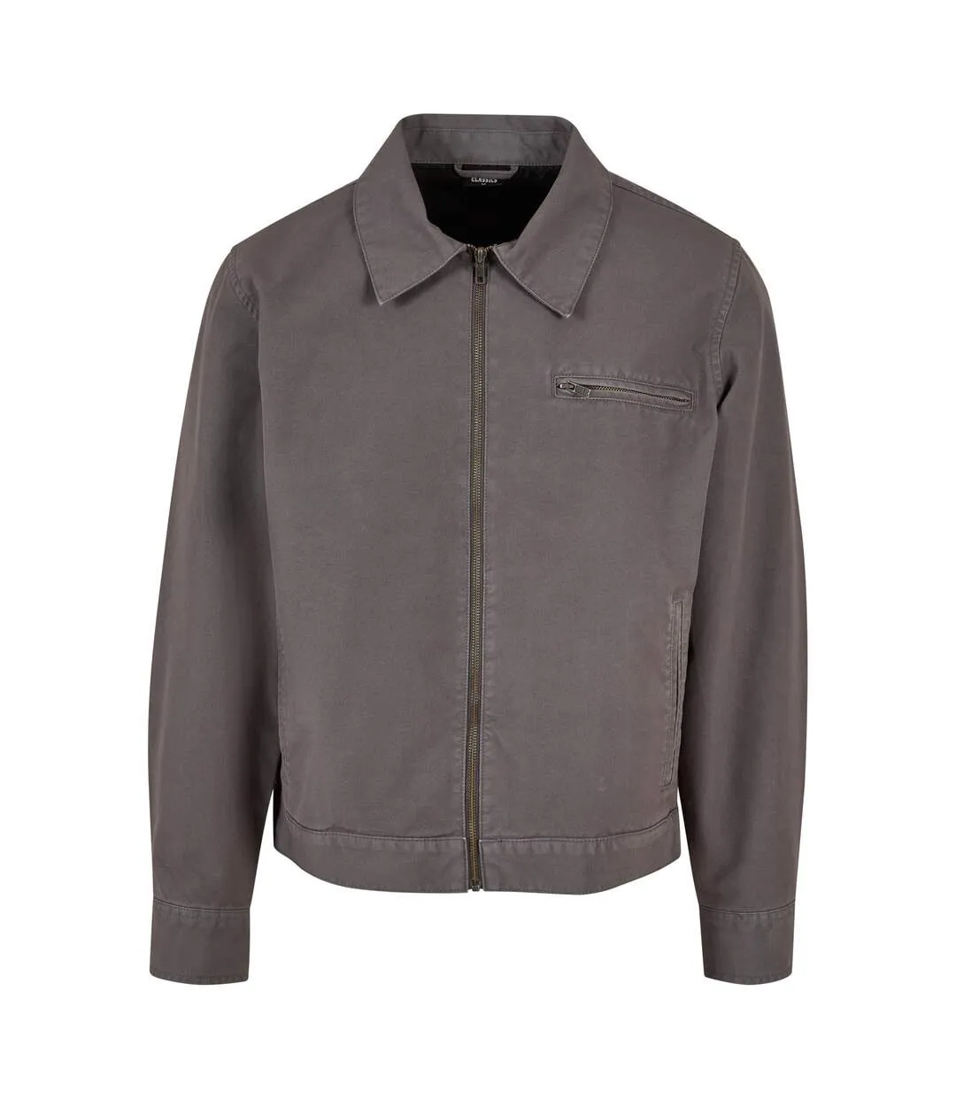 Mens Overdye Wear To Work Jacket Dark Shadow Urban Classics-1