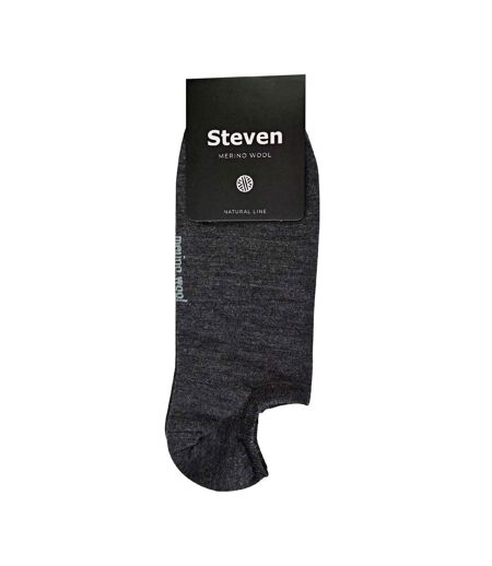 Steven - Homme Chaussettes Laine Mérinos Basses | Hiver Légères Rembourrées