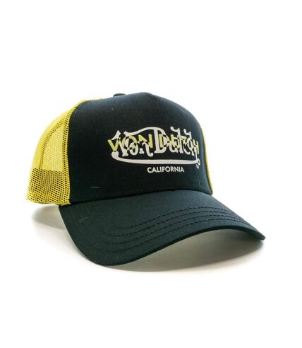 Casquette Noir/Jaune Homme Von Dutch Twin Logo Black - Taille unique