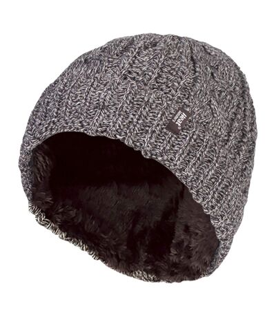 Ladies Cable Turnover Warm Thermal Beanie Hat