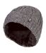 Ladies Cable Turnover Warm Thermal Beanie Hat-1