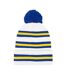 Unisex Adult Leeds Retro Hat And Scarf Set One Size White Blue Yellow Fan Originals-3