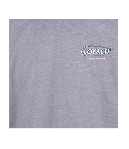 Unisex Adult Chest Logo T-shirt Grey Loyalti