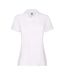 Polo premium femme blanc Fruit of the Loom-1