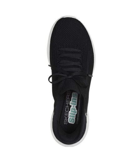 Womens/ladies Ultra Flex 3.0 Brilliant Path Slip-in Trainers Black Skechers